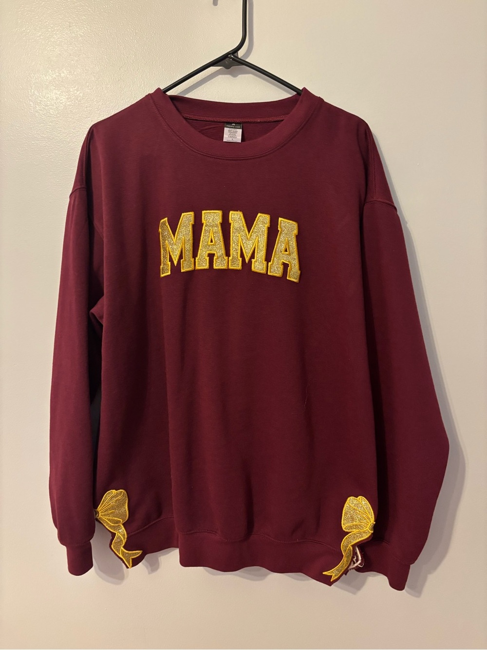 Maroon and gold never worn large sweatshirt mama